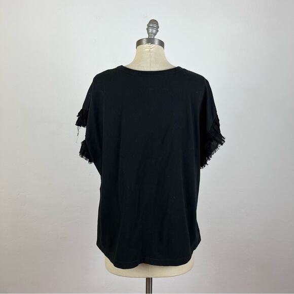 Current/Elliott The Recrafted Ruffle Top - Picture 7 of 9